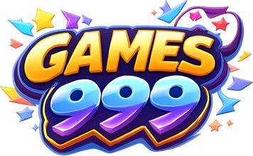 games 999 বেগুনি নিয়ন ব্র্যান্ড লোগো